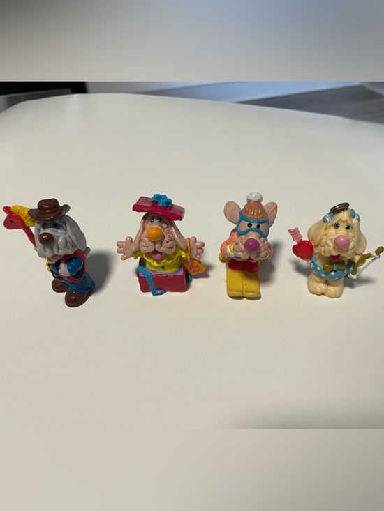 GANZ Other - Vintage Wrinkles Dog Ganz Bros Figurines Bundle Set Of 4 80s 1980s Nostalgia
